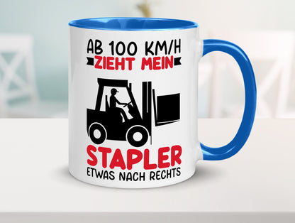 Stapler zieht nach Rechts | Staplerfahrer Arbeit Geschenkidee Kollegen Büro