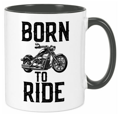 Born to ride | Biker Tasse Motorradfahrer Motorrad lustiger Spruch Geschenk