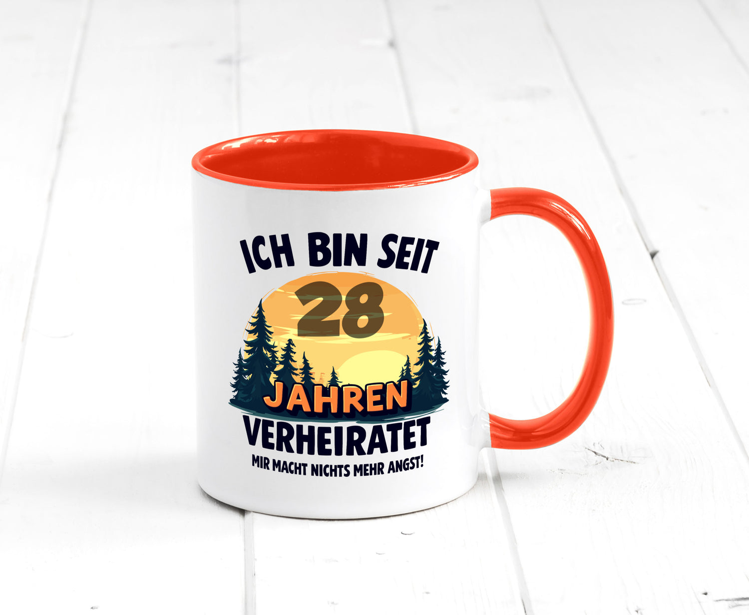 Ich bin Verheiratet | 28. Hochzeitstag Ehepaar v2 lustiger Spruch Geschenk