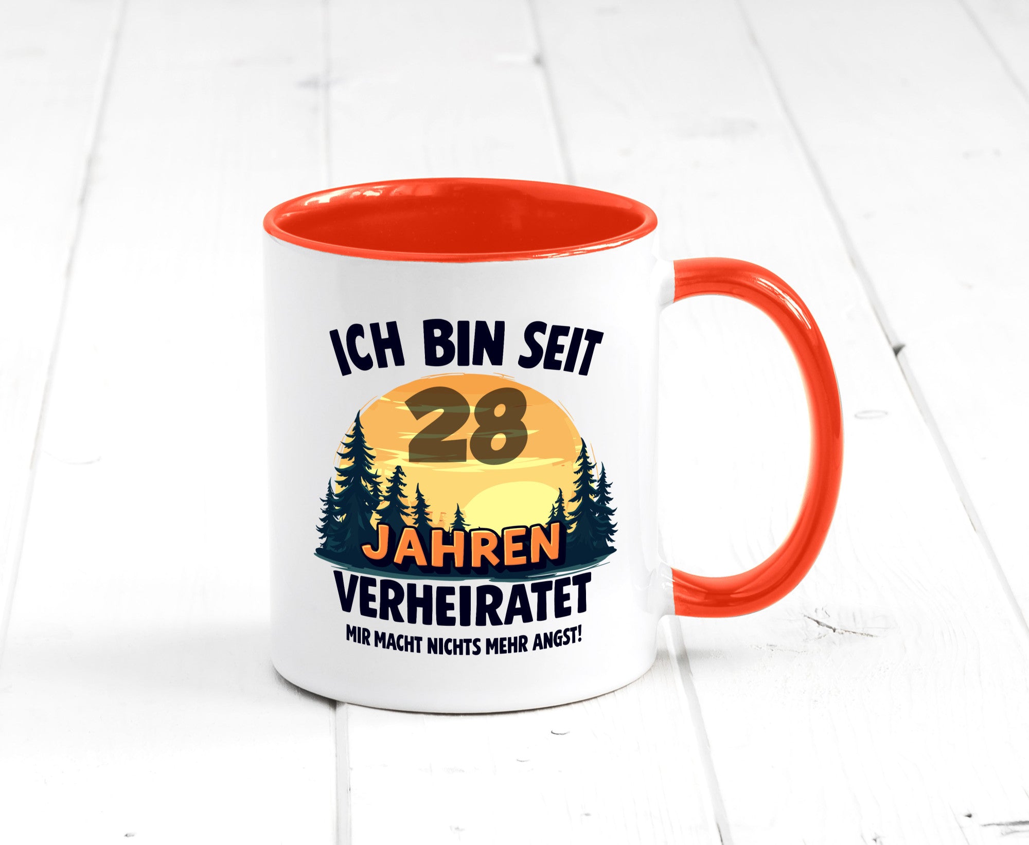 Ich bin Verheiratet | 28. Hochzeitstag Ehepaar v2 lustiger Spruch Geschenk