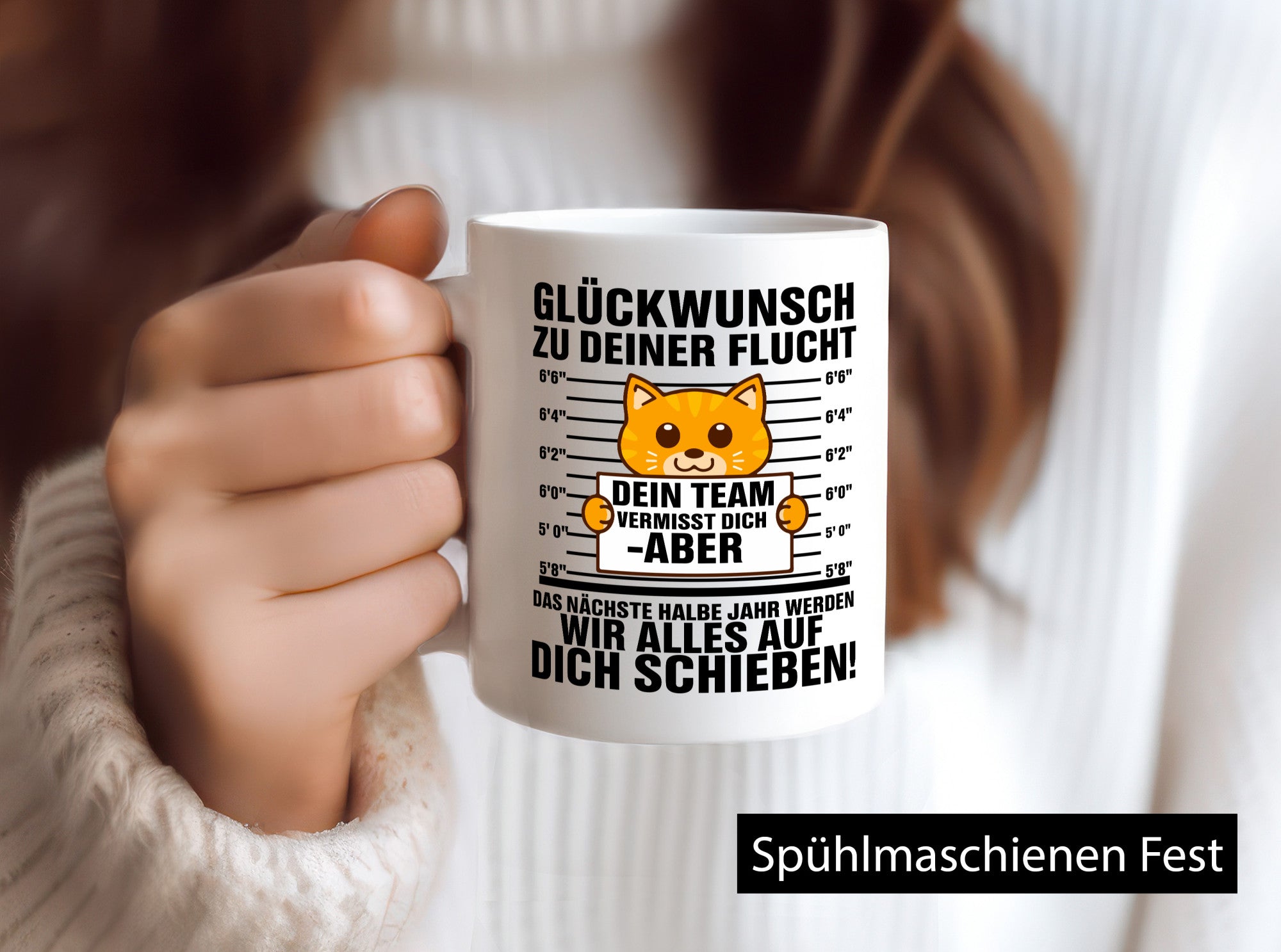 Congratulations on your escape | Colleagues Cat Gift Idea Work Colleagues
