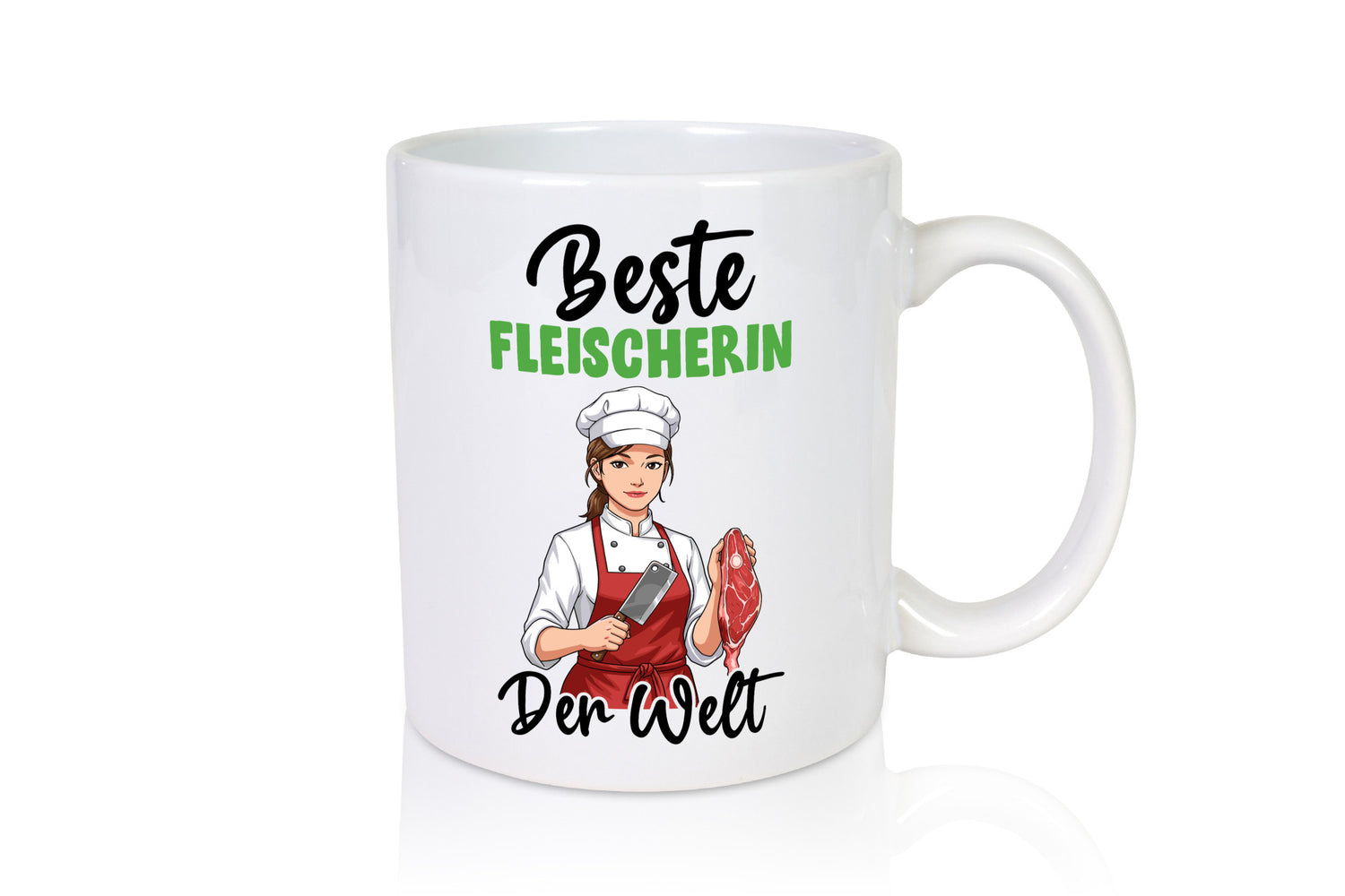 Beste Fleischerin | Schlachterei v2 Geschenkidee Humor Tasse
