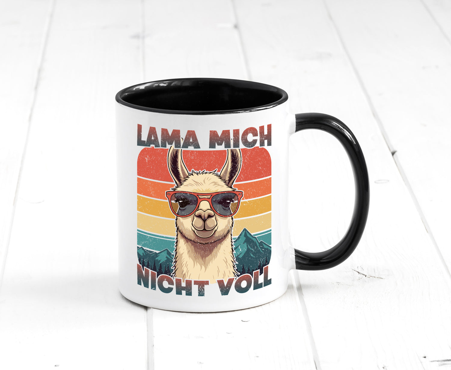 Lama mich nicht voll | Alpaka Kamel Retro lustig Humor Geschenkidee Geschenk