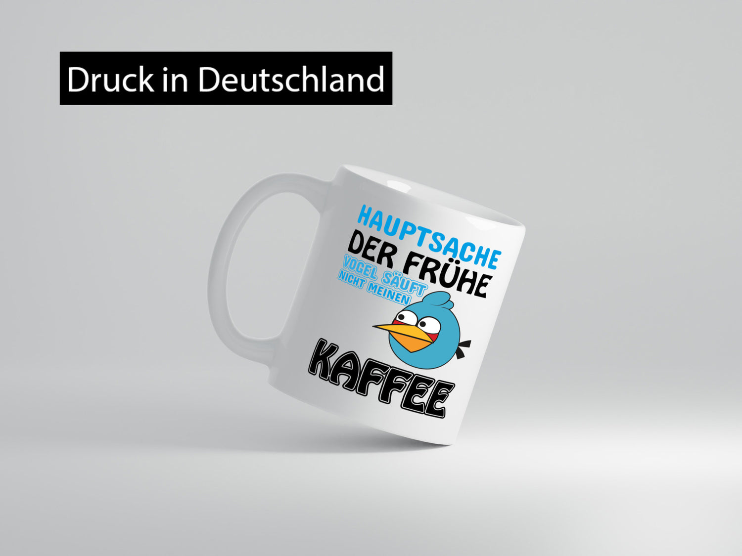 der frühe Vogel säuft nicht meinen Kaffee lustiger Spruch Geschenk Humor