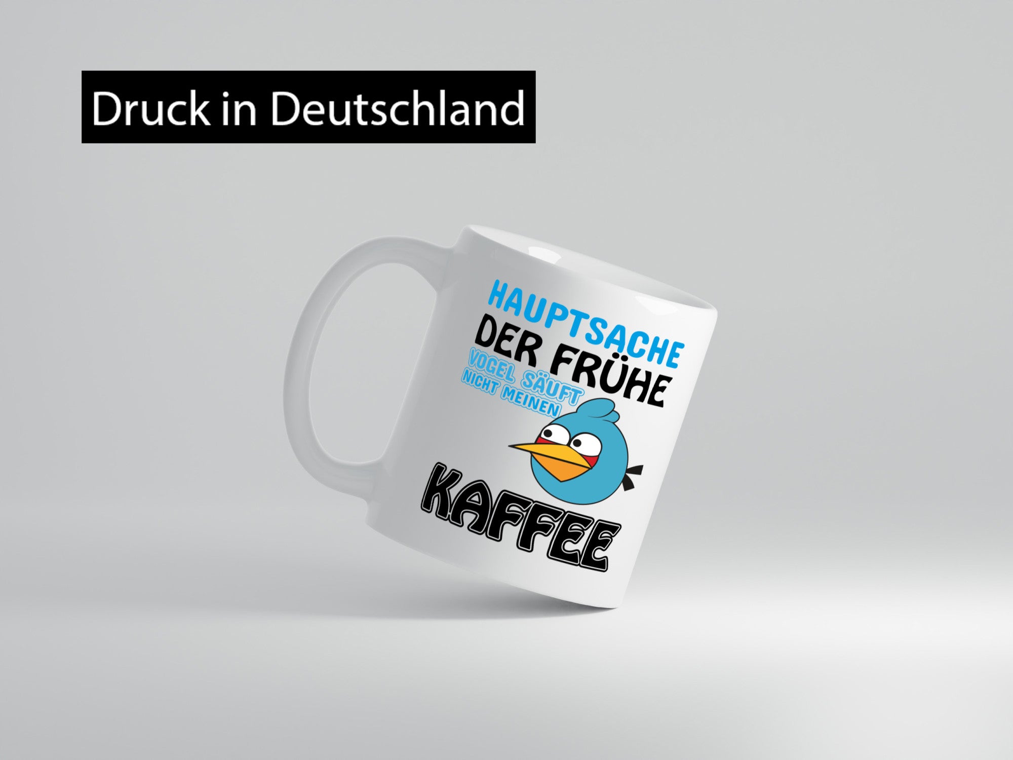 der frühe Vogel säuft nicht meinen Kaffee lustiger Spruch Geschenk Humor