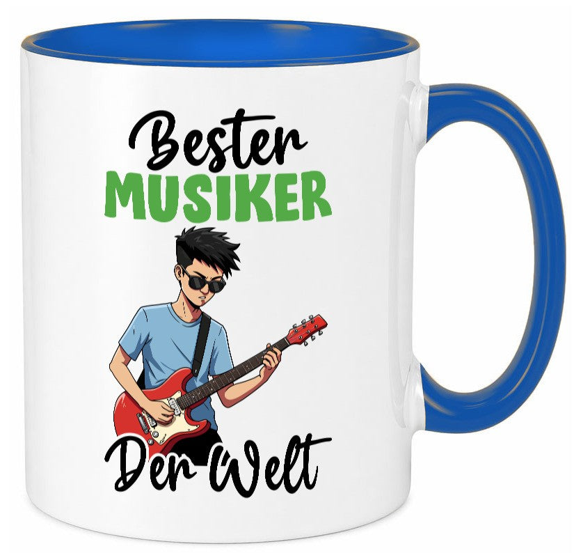 Bester Musiker | Musik Musikant v2 lustig Humor Geschenkidee Geschenk Tasse
