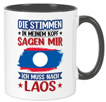 Laos | Urlaub Stimmen in meinem Kopf Traumland lustig Humor Geschenkidee
