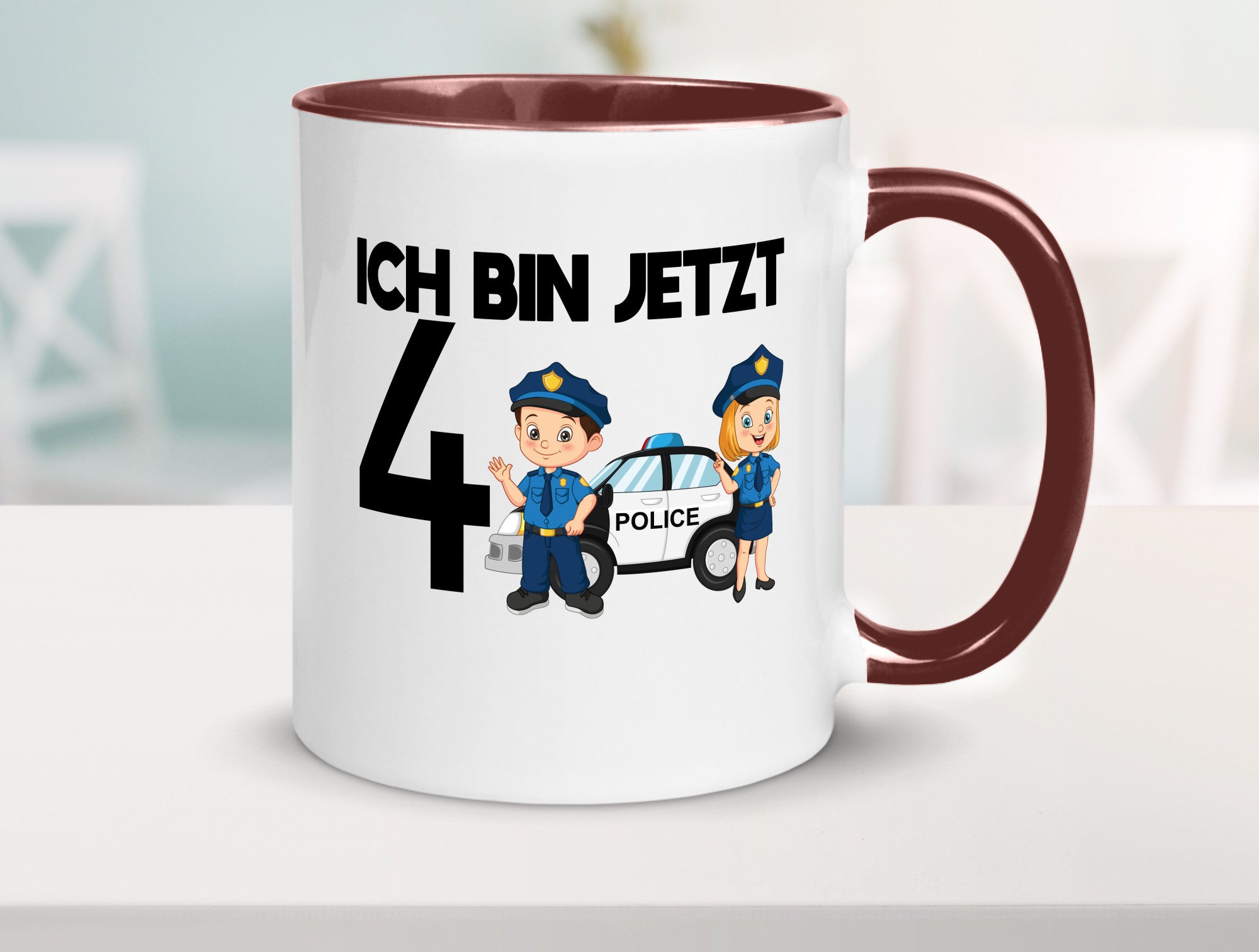 Ich bin jetzt 4 | Polizei 4. Geburtstag Jähriger Geschenk Geschenkidee lustiger