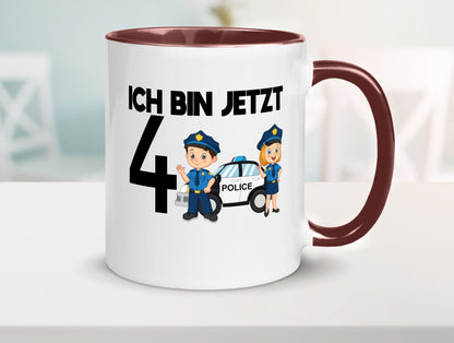Ich bin jetzt 4 | Polizei 4. Geburtstag Jähriger Geschenk Geschenkidee lustiger