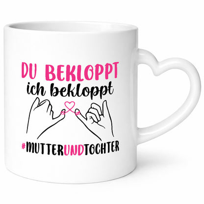 Wir sind bekloppt | mutter und Tocher Muttertag Humor Familie Geschenkidee Tasse