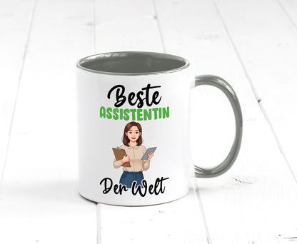 Beste Assistentin | Assistenz Hilfskraft v2 Geschenkidee Humor Tasse