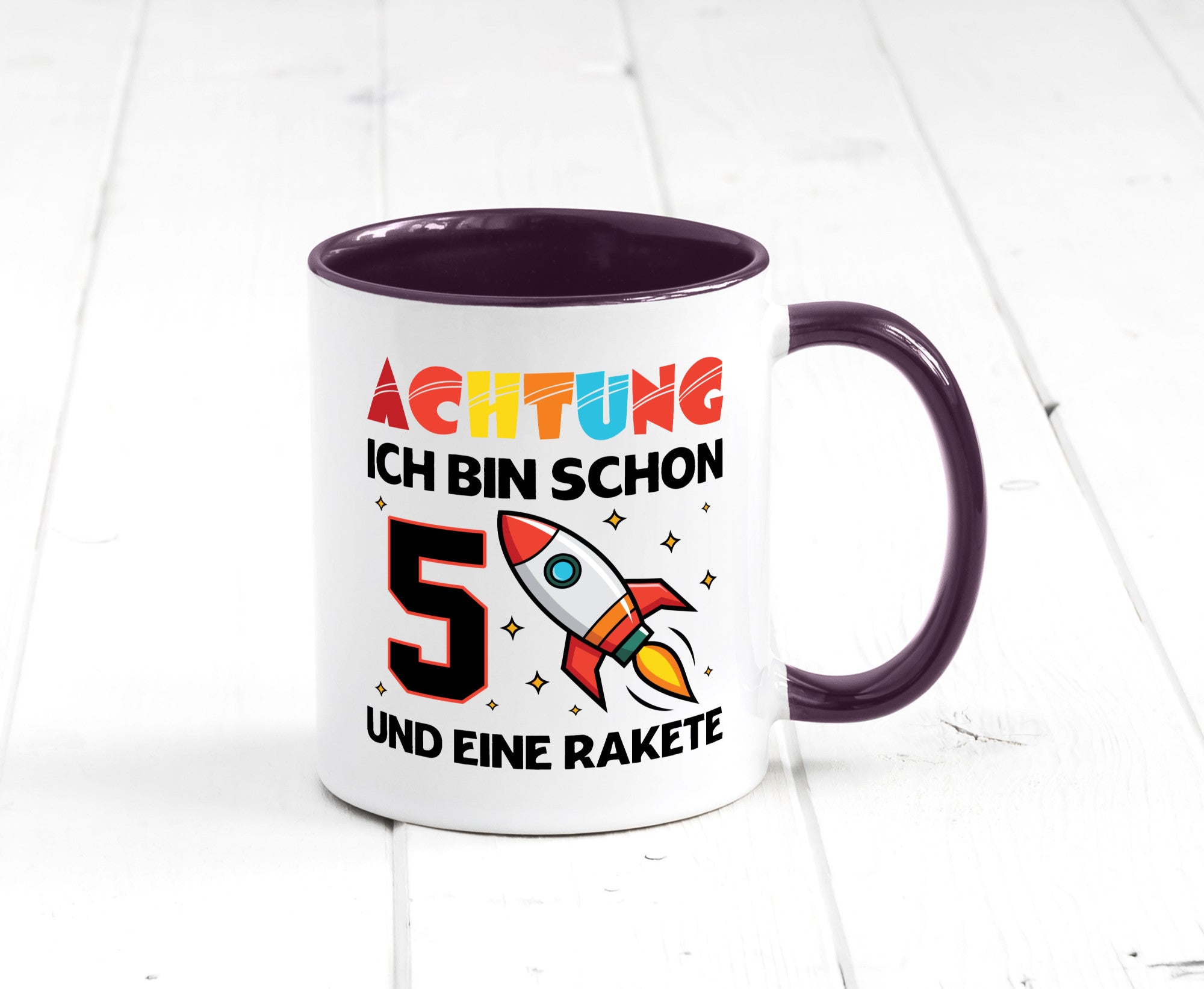 5. Geburtstag | Rakete Weltraum 5 Jahre Galaxy lustig Geschenkidee Geschenk