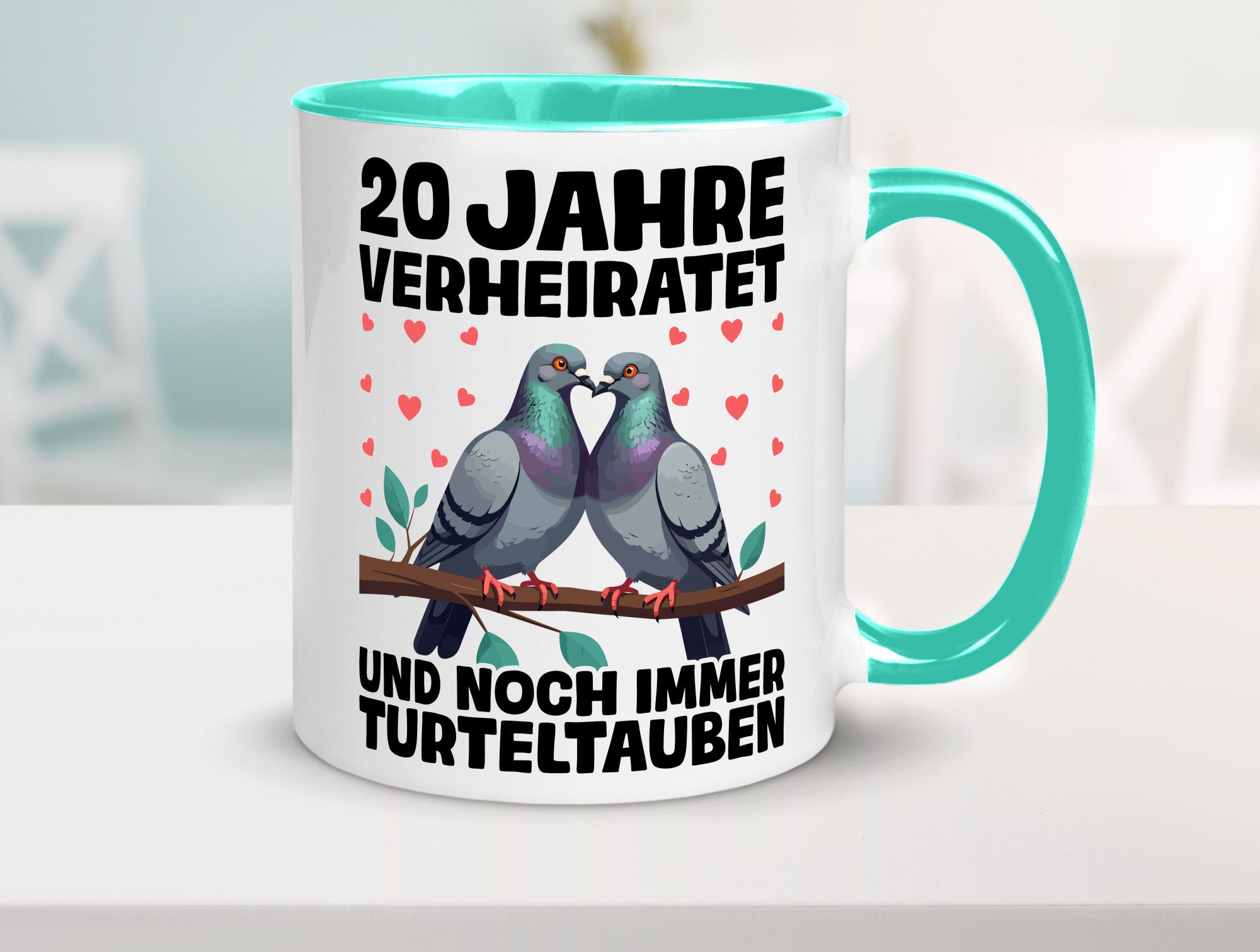 20 Jahre verheiratet | Turteltauben Ehe Ehepaar lustig Humor Geschenkidee