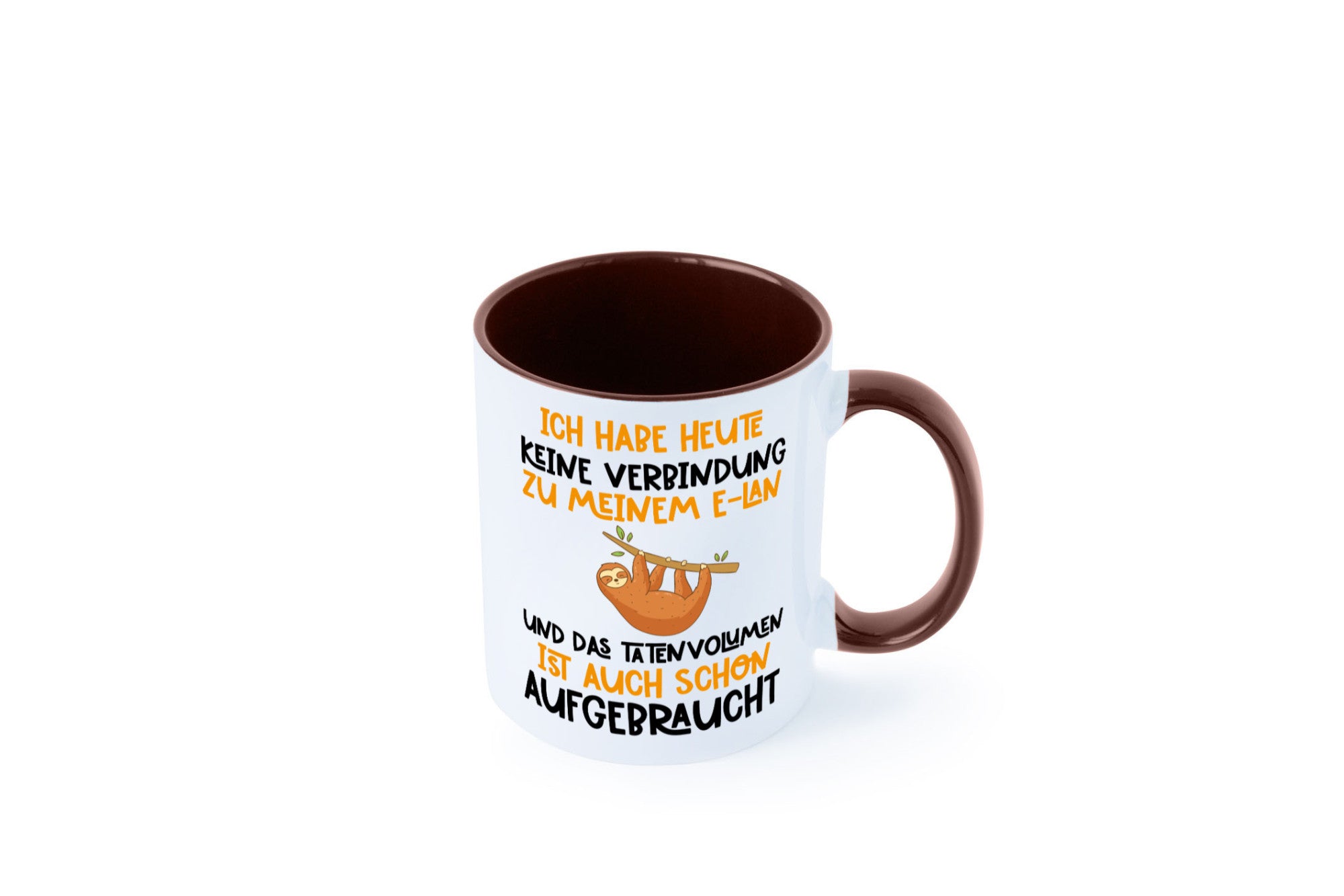 Tatenvolumen aufgebraucht | Spruch Humor Faultier Tierliebhaber Geschenkidee