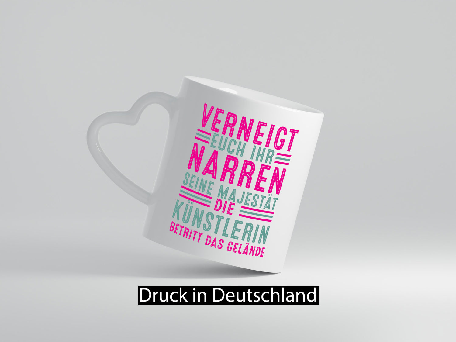Verneigt euch: Künstlerin | Kunst lustiger Spruch Geschenk Humor Geschenkidee