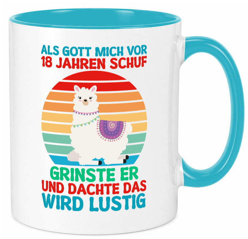 18. Geburtstag | 18 Jahre Gut Schuf mich Lama v2 Geschenk Geschenkidee lustiger