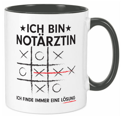 Löse Probleme: Notärztin | Ãrztin Geschenk Humor Geschenkidee lustiger Spruch Tasse