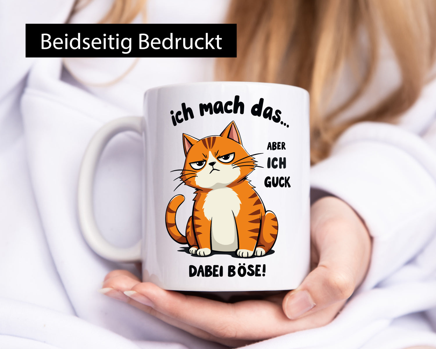 Ich guck dabei Böse | Katze Ironie Geschenk Tierliebhaber Humor lustiger Spruch