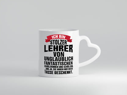 Stolzer Lehrer | Kaffeetrinker Tasse Schüler Humor Geschenkidee