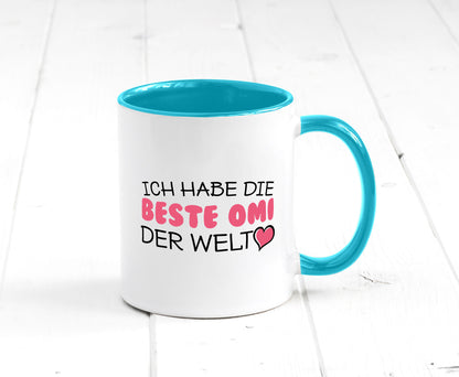 Beste Omi der Welt | Oma Tasse Geburtstag Muttertag lustig Familie Geschenkidee