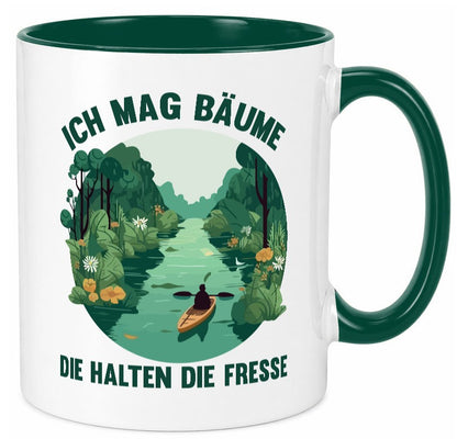 Ich mag Bäume die halten Fresse | Natur Wald lustiger Spruch Geschenk Humor Tasse