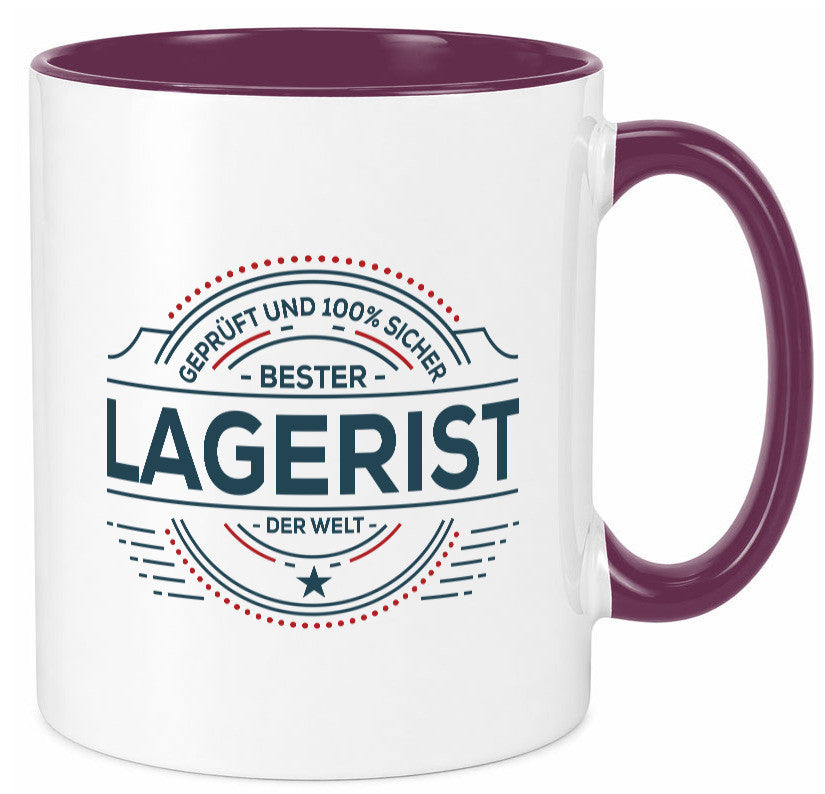 Geprüft und sicher: Lagerist | Lageristen Lager Arbeiter lustiger Spruch