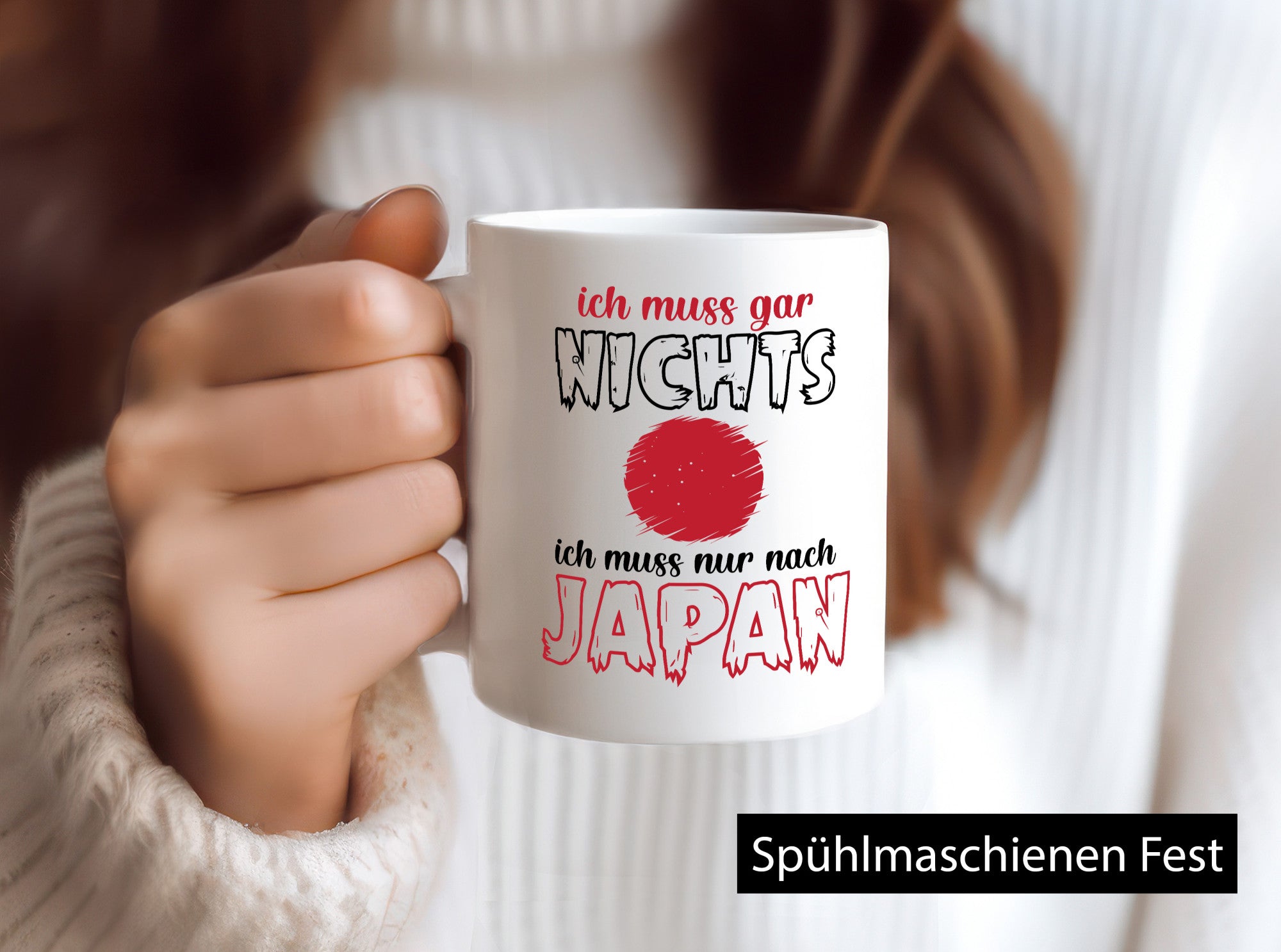 Ich muss gar nix nach Japan | Urlaub Asiatisch Geschenk Humor Geschenkidee