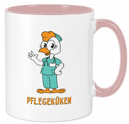 Pflegeküken | Küken Krankenschwester Pfleger Humor Geschenkidee Tasse