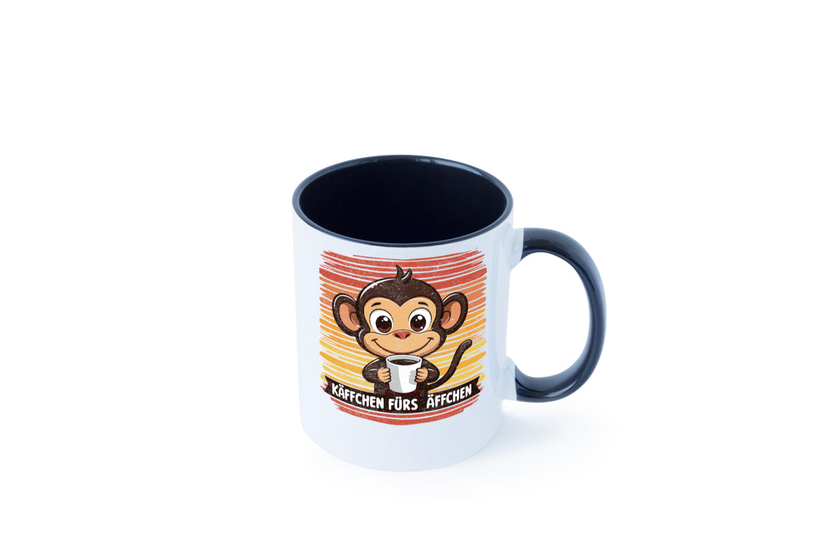 Käffchen fürs Ã„ffchen | Kaffeetrinker Affe v2 lustiger Spruch Geschenk Humor Tasse