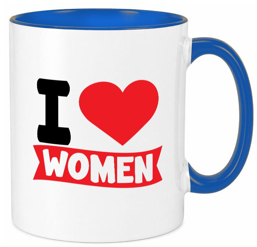 I love woman | Frauen Ich liebe v2 lustig Familie Geschenkidee Geschenk Tasse