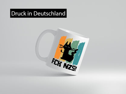 FCK NZS! | Katze Geschenkidee Tierliebhaber Humor Tasse