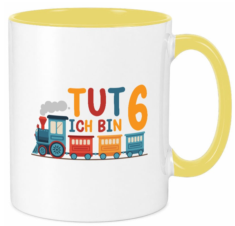 6. Geburtstag | 6 Jahre Eisenbahn Zug junge lustiger Spruch Geschenk Tasse