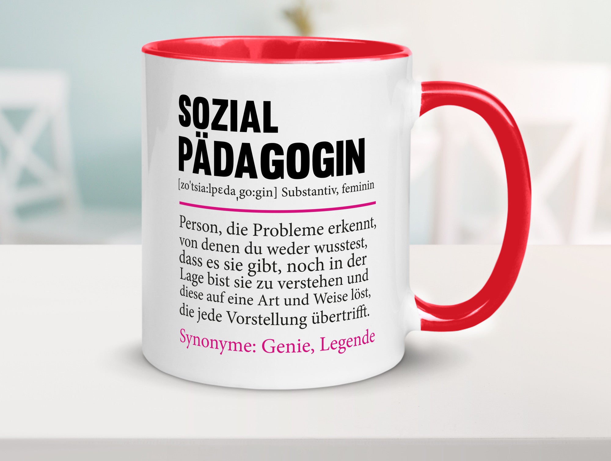 Sozialpädagogin | Spruch lustig Humor Pädagogin v2 Geschenkidee Geschenk Tasse