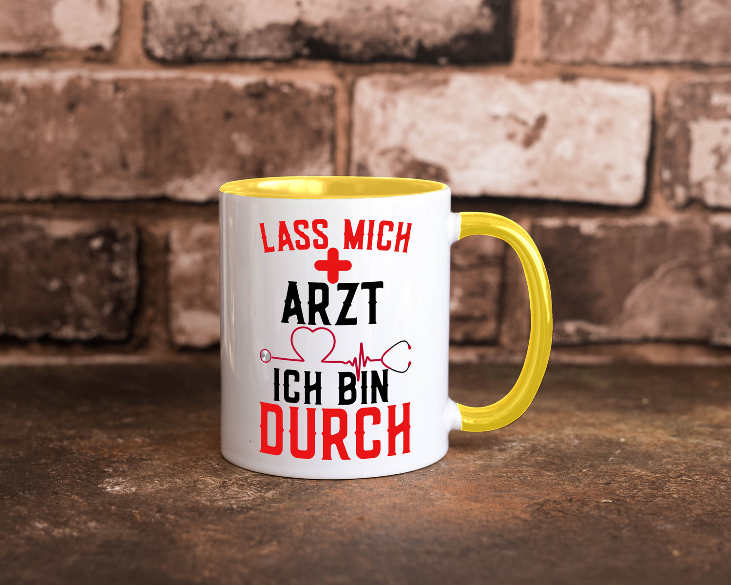 Arzt | Lass mich durch Herz Doktor Krankenhaus Puls Humor Geschenkidee Tasse