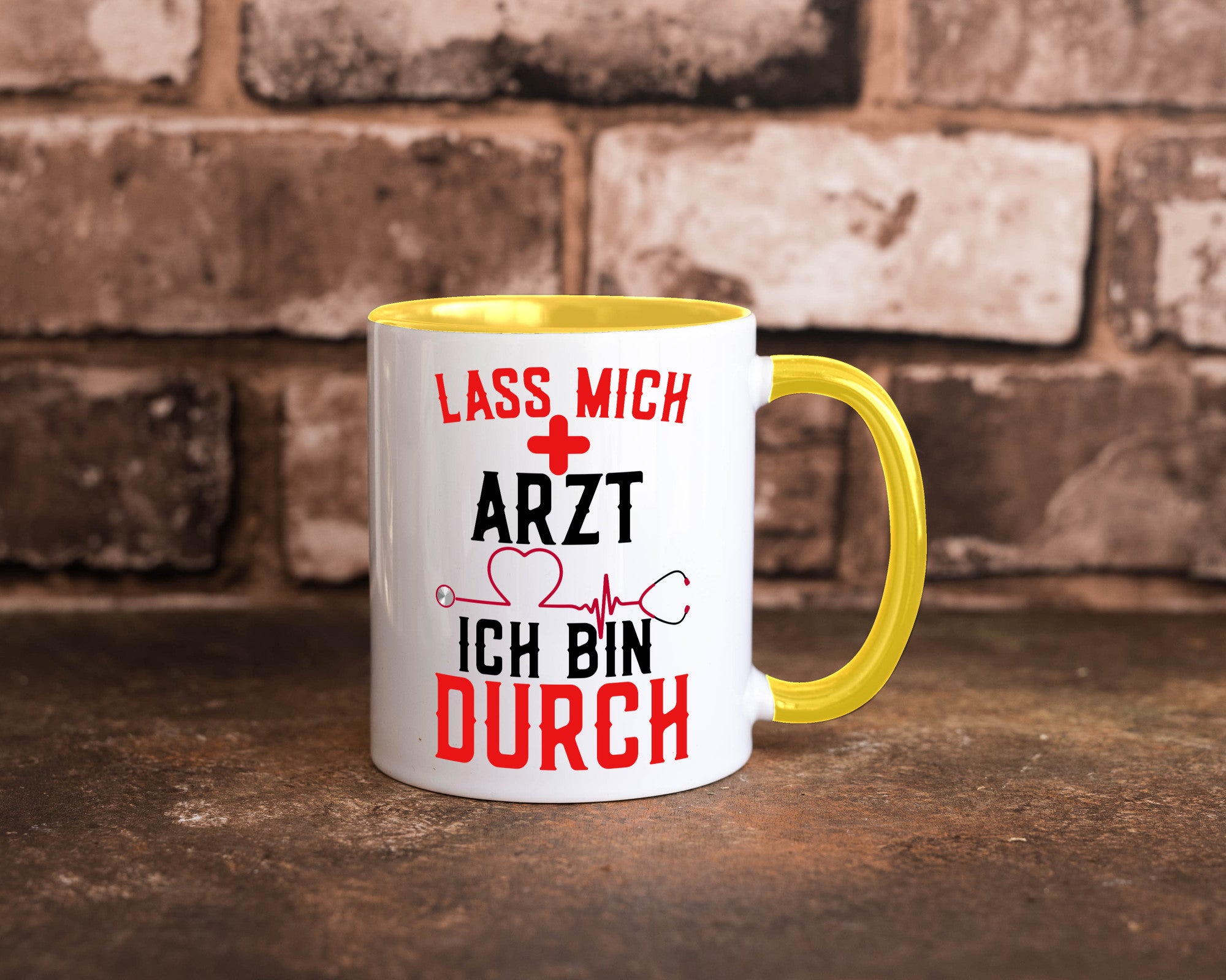 Arzt | Lass mich durch Herz Doktor Krankenhaus Puls Humor Geschenkidee Tasse