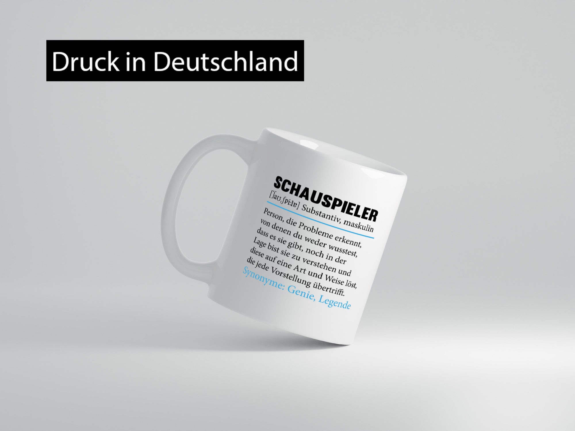 Schauspieler | Spruch Theater Beruf Humor v2 Arbeit Kollegen Büro Geschenkidee