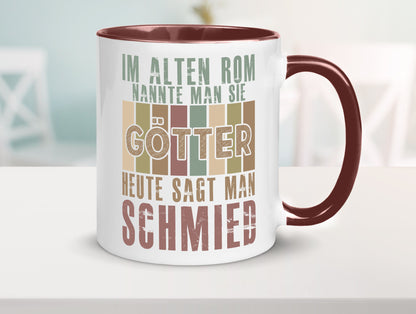 Heute sagt man: Schmied | schmieden lustig Humor Geschenkidee Geschenk Tasse