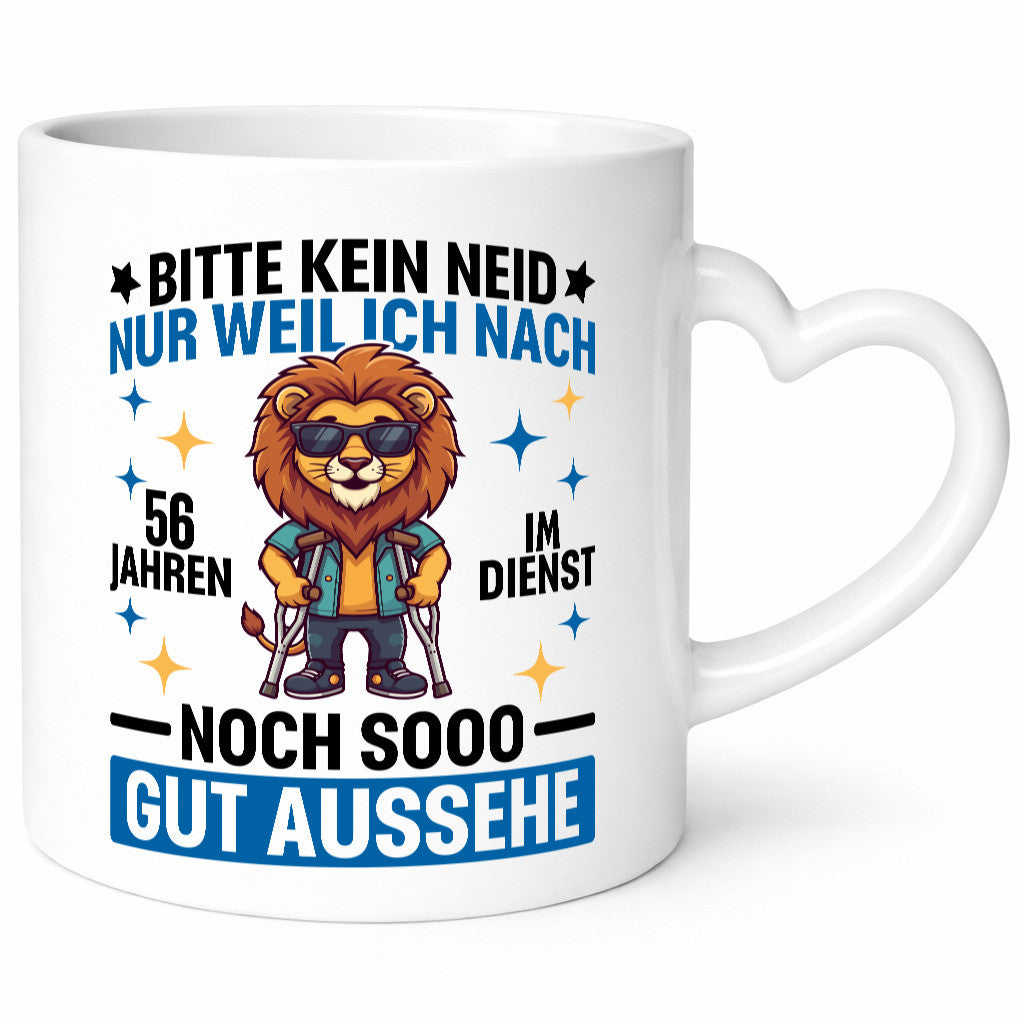 56 Jahre im Dienst | Arbeitsjubiläum Arbeit Geschenk Kollegen Büro lustiger
