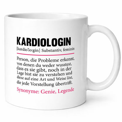Kardiologin | Spruch lustig Kardiologie Beruf Geschenk Arbeit Kollegen Büro