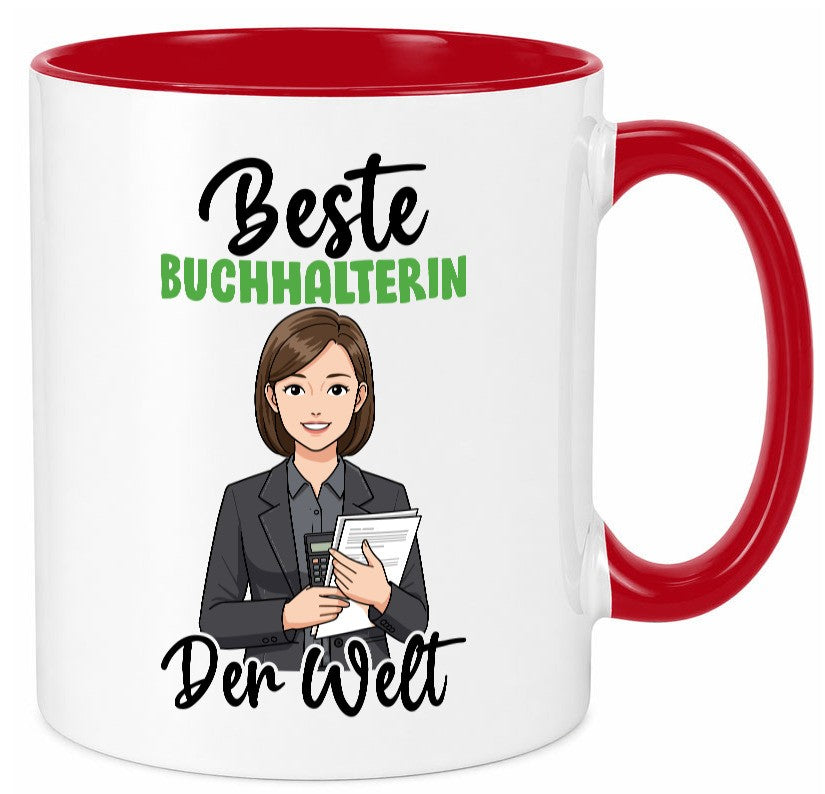 Beste Buchhalterin | Buchhaltung Humor v2 lustig Geschenkidee Geschenk Tasse