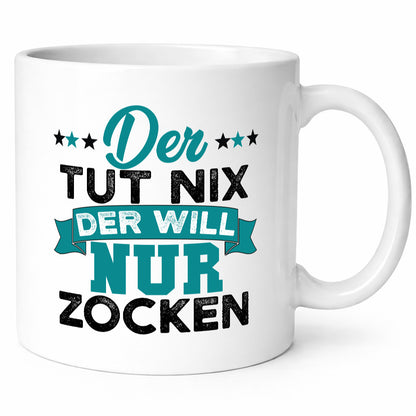Der tut nix will nur Zocken | Gamer Zocker lustig Humor Geschenkidee Geschenk