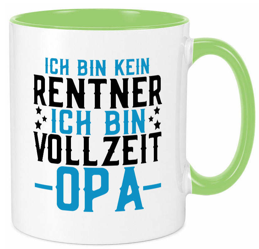 Rentner | Vollzeit Opa Pension Ruhestand Großvater lustiger Spruch Geschenk