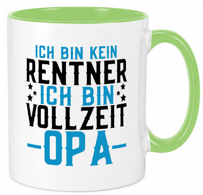 Rentner | Vollzeit Opa Pension Ruhestand Großvater lustiger Spruch Geschenk