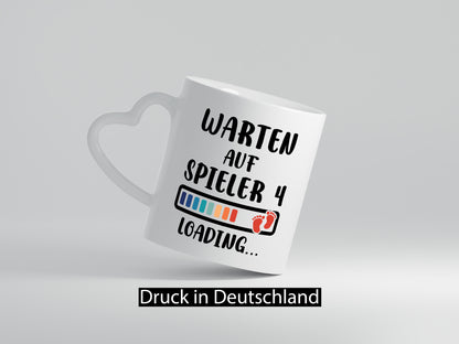 Warten auf Spieler 4 | Ankündigung Schwangerschaft lustig Humor Geschenkidee