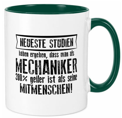 Neuste Studien: Mechaniker | KFZ Werkstatt Humor Geschenkidee Tasse