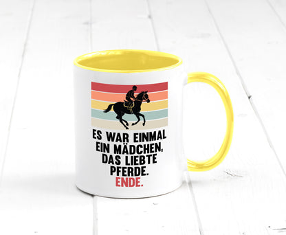 Es war einmal ein Mädchen das Liebte Pferde | lustig Humor Geschenkidee Tasse