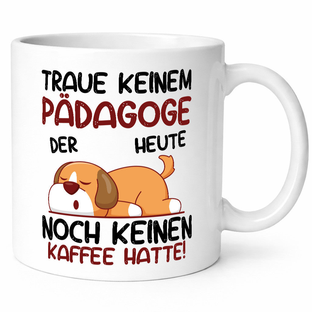 Traue keinem Pädagoge | Pädagogik lustig Humor Geschenkidee Geschenk Tasse