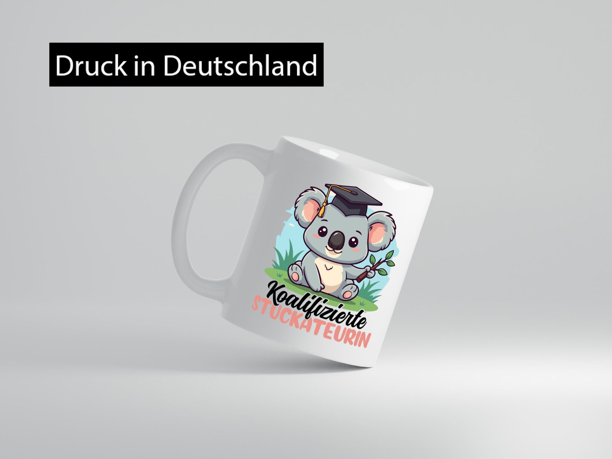 Koalifizierte Stuckateurin | Innenausbau Geschenkidee Humor Tasse
