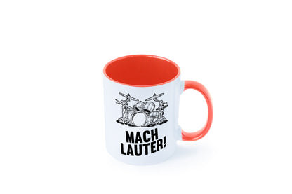 Mach lauter | Schlagzeug Band Musiker Geschenkidee Humor Tasse
