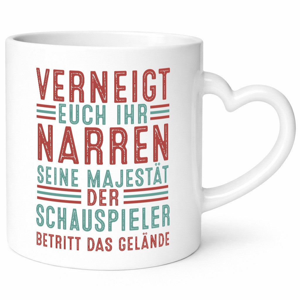 Verneigt euch: Schauspieler | Theater lustig Humor Geschenkidee Geschenk Tasse